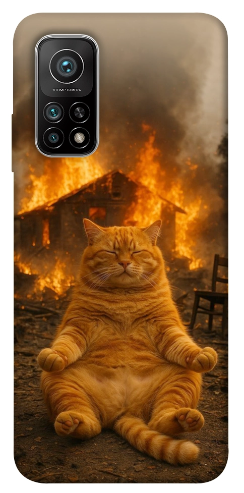 Чехол Burning cat для Xiaomi Mi 10T