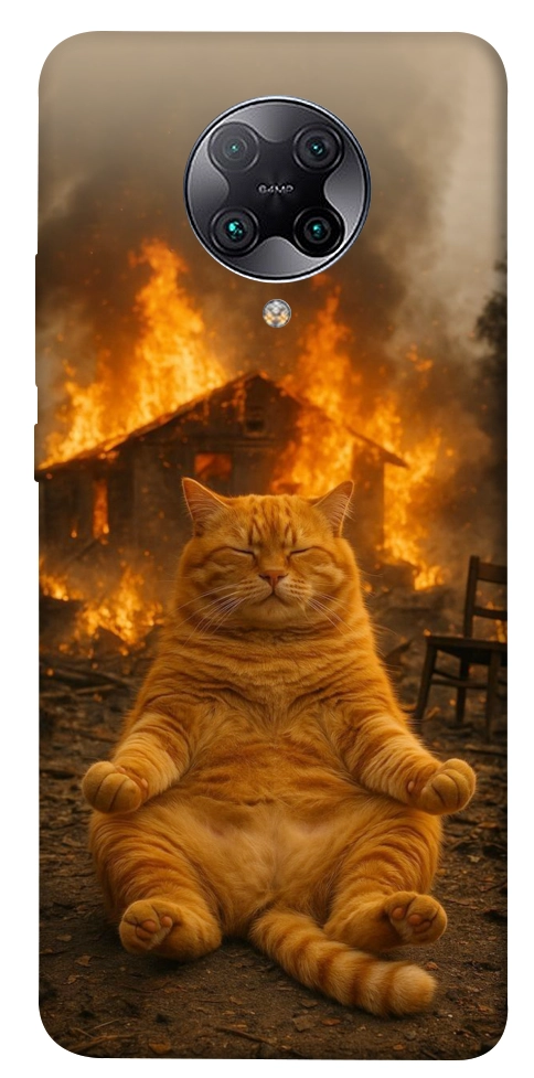 Чехол Burning cat для Xiaomi Redmi K30 Pro