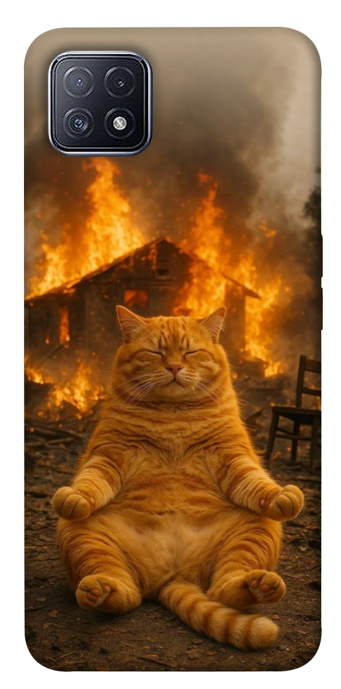 Чехол Burning cat для Oppo A73