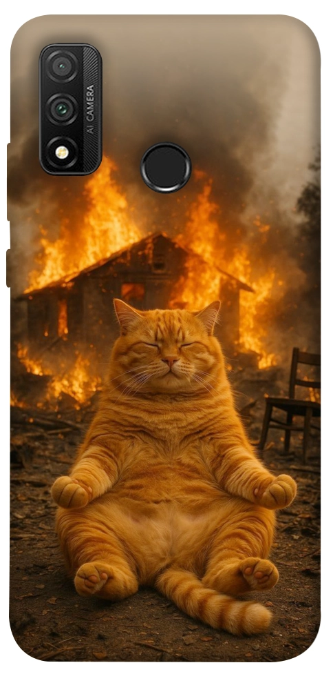 Чехол Burning cat для Huawei P Smart (2020)