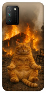 Чехол Burning cat для Xiaomi Poco M3