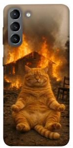 Чехол Burning cat для Galaxy S21