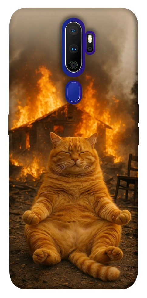 Чехол Burning cat для Oppo A9 (2020)