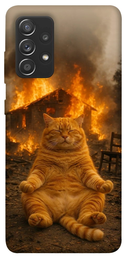 Чехол Burning cat для Galaxy A72 5G