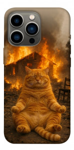 Чохол Burning cat для iPhone 13 Pro