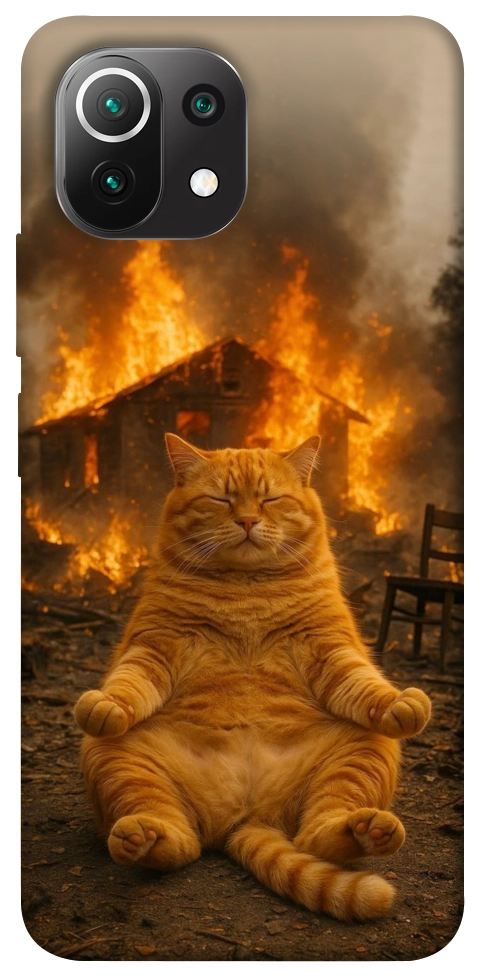 Чехол Burning cat для Xiaomi Mi 11 Lite