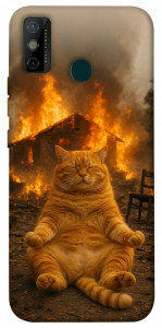 Чохол Burning cat для TECNO Spark 6 Go