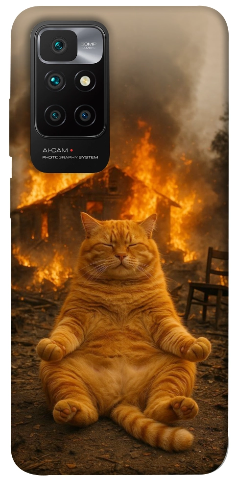 Чехол Burning cat для Xiaomi Redmi 10
