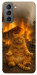 Чехол Burning cat для Galaxy S21 FE