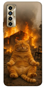 Чехол Burning cat для TECNO Camon 17P