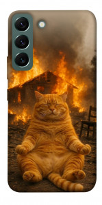 Чохол Burning cat для Galaxy S22