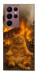 Чехол Burning cat для Galaxy S22 Ultra