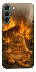 Чохол Burning cat для Galaxy S22+