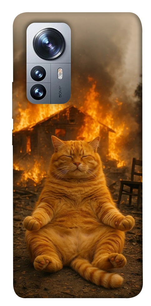 Чехол Burning cat для Xiaomi 12