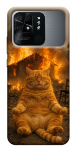 Чохол Burning cat для Xiaomi Redmi 10C