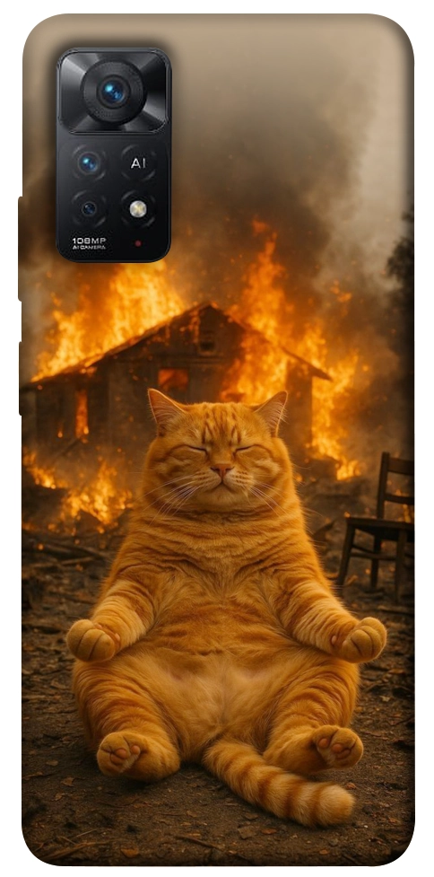 Чехол Burning cat для Xiaomi Redmi Note 11 Pro 5G