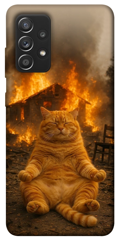 Чехол Burning cat для Galaxy A52s