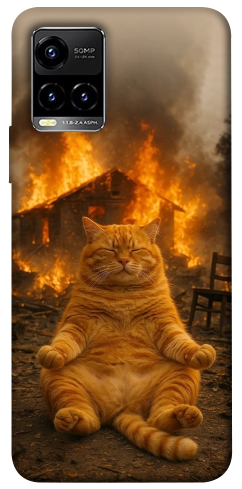 Чехол Burning cat для Vivo Y21