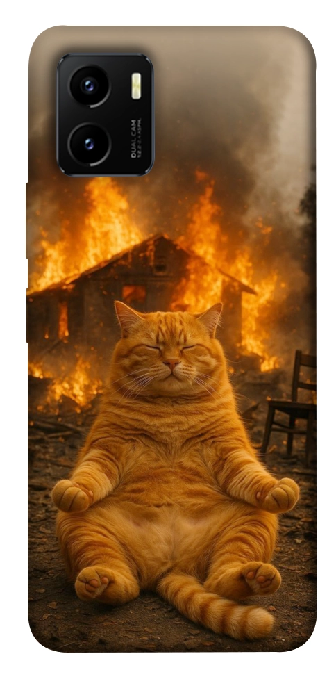 Чехол Burning cat для Vivo Y15s