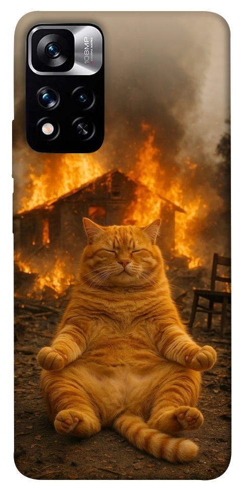 Чехол Burning cat для Xiaomi Redmi Note 11 5G