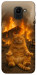 Чохол Burning cat для Galaxy J6 (2018)