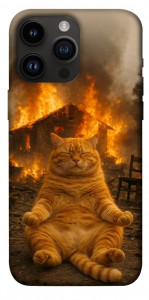 Чохол Burning cat для iPhone 14 Pro Max