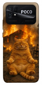 Чехол Burning cat для Xiaomi Poco C40