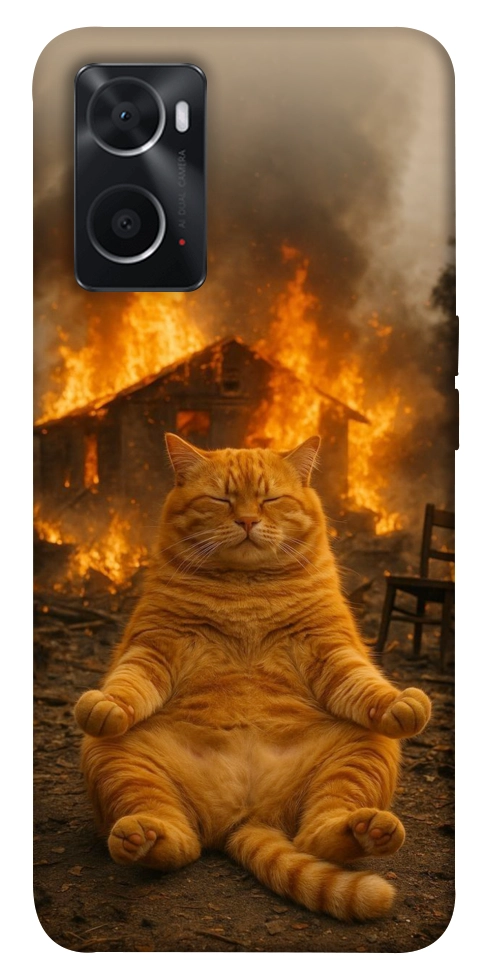 Чехол Burning cat для Oppo A76 4G