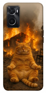 Чохол Burning cat для Oppo A76 4G
