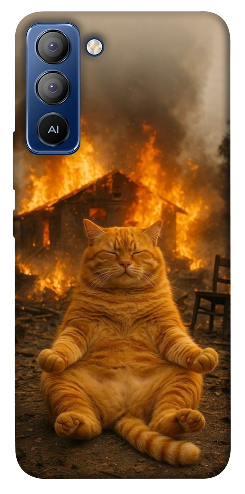 Чехол Burning cat для TECNO Pop 5 LTE
