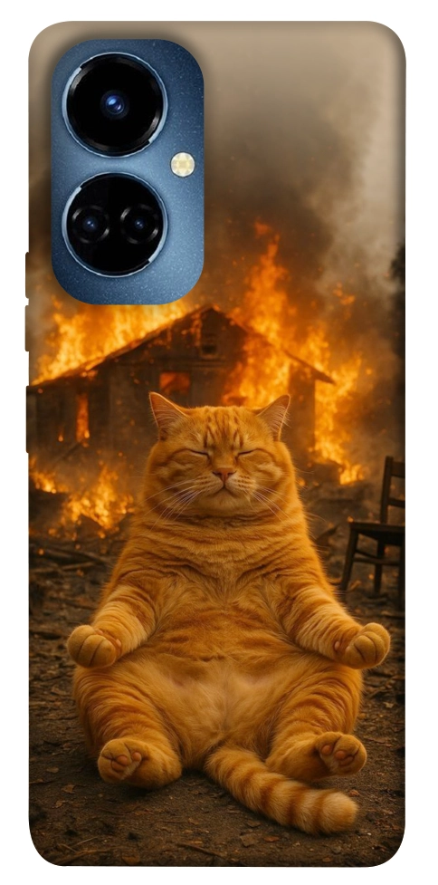 Чехол Burning cat для TECNO Camon 19 (CI6n)