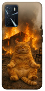 Чохол Burning cat для Oppo A54s