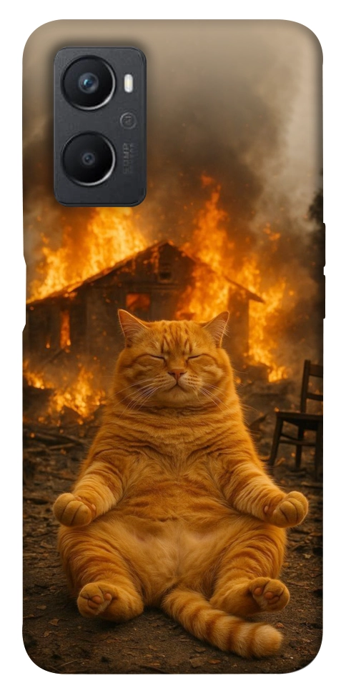 Чехол Burning cat для Oppo A96