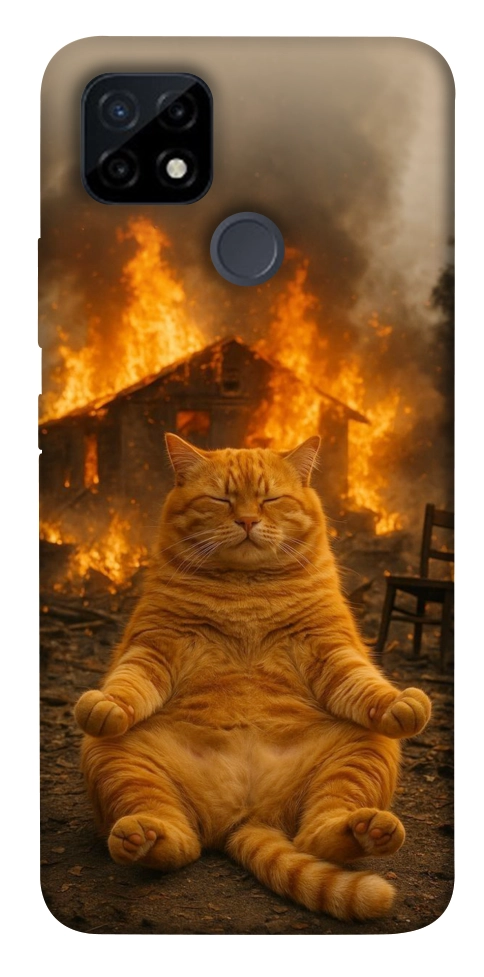 Чохол Burning cat для Realme C25Y