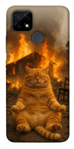 Чехол Burning cat для Realme C25Y
