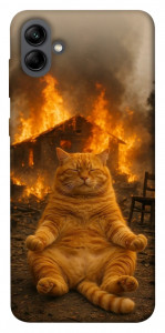 Чохол Burning cat для Galaxy A04
