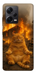 Чохол Burning cat для Xiaomi Redmi Note 12 Pro+