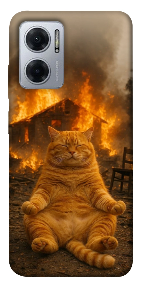 Чехол Burning cat для Xiaomi Redmi Note 11E