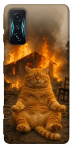 Чохол Burning cat для Xiaomi Redmi K50 Gaming