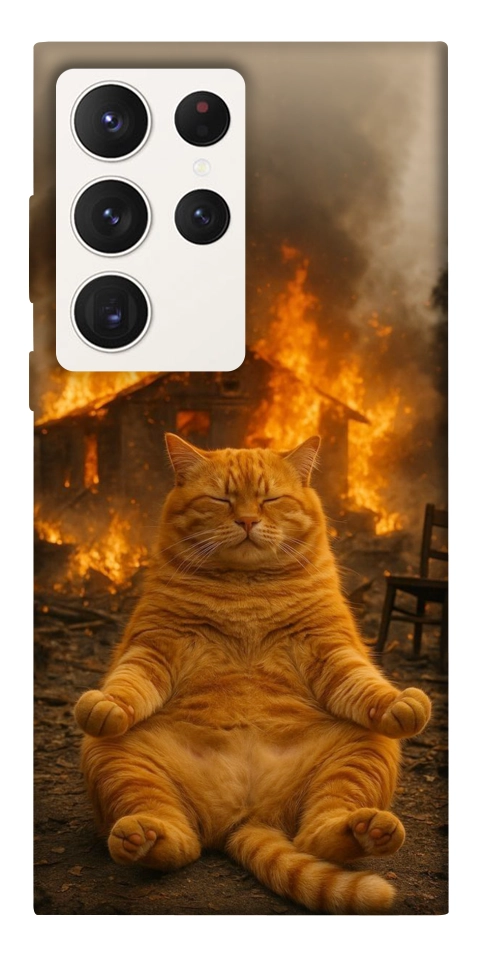 Чохол Burning cat для Galaxy S23 Ultra