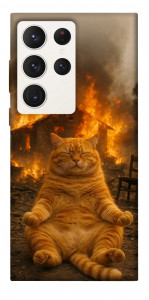Чохол Burning cat для Galaxy S23 Ultra