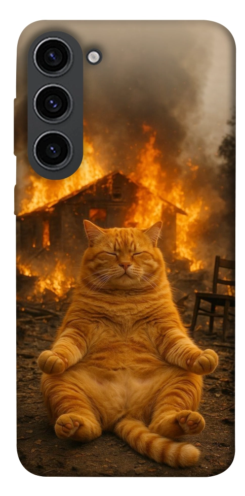 Чехол Burning cat для Galaxy S23