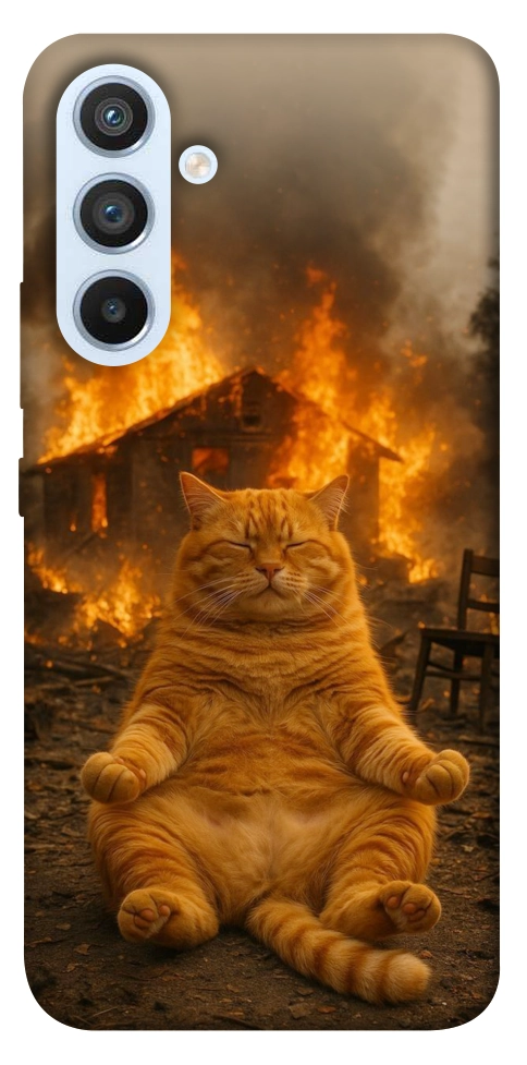 Чохол Burning cat для Galaxy A54 5G