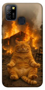 Чохол Burning cat для Infinix Hot 10 Lite