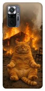 Чехол Burning cat для Xiaomi Redmi Note 10 Pro Max