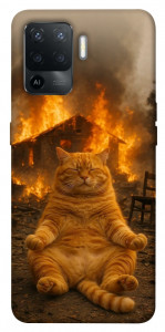 Чехол Burning cat для Oppo Reno 5 Lite