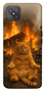 Чехол Burning cat для Oppo A92s
