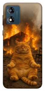 Чехол Burning cat для Motorola Moto E13