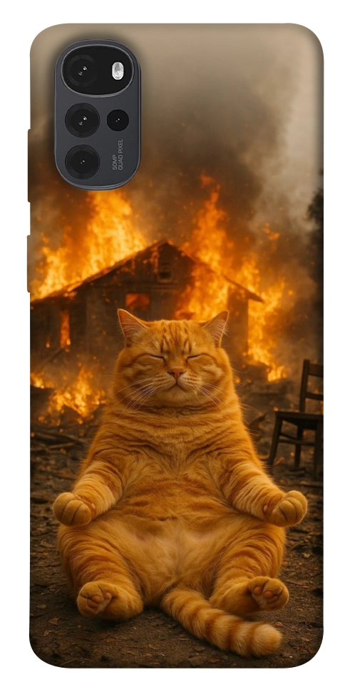 Чехол Burning cat для Motorola Moto G22