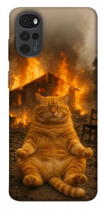 Чохол Burning cat для Motorola Moto G22